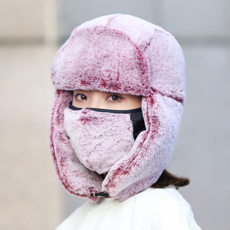 Winter Dust-proof And Warm Women With Masks And Hats
