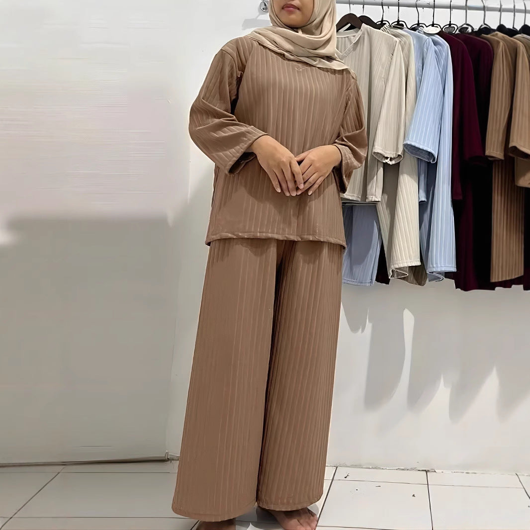 Women's Fashion 2-Piece Set Muslim Suit