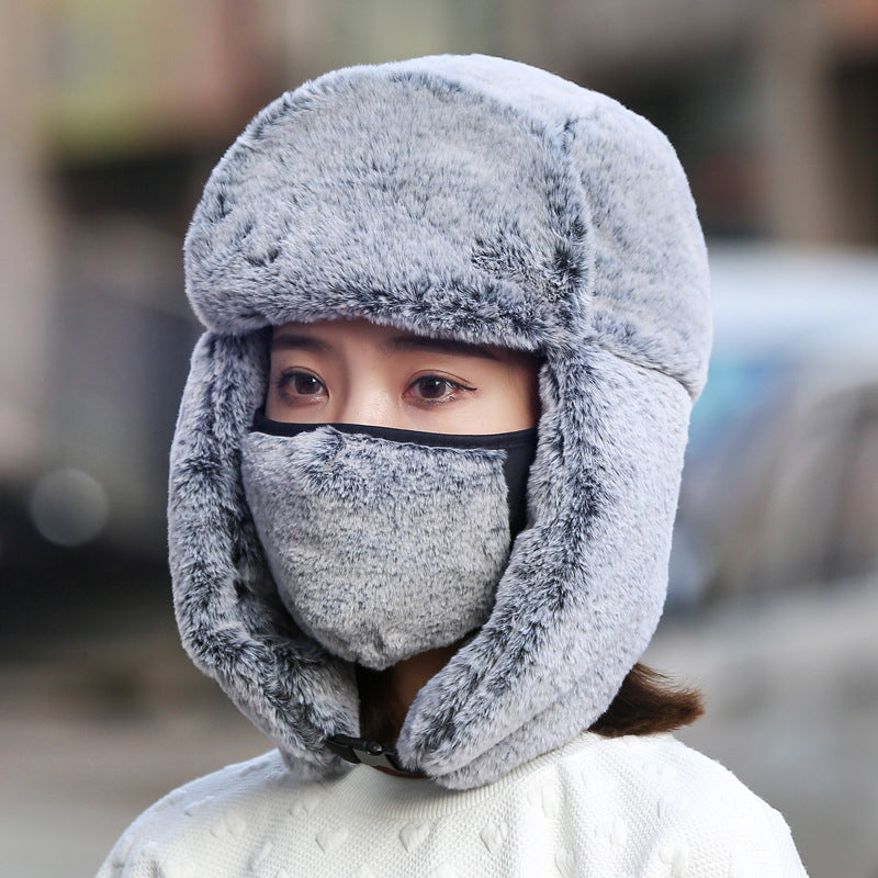 Winter Dust-proof And Warm Women With Masks And Hats